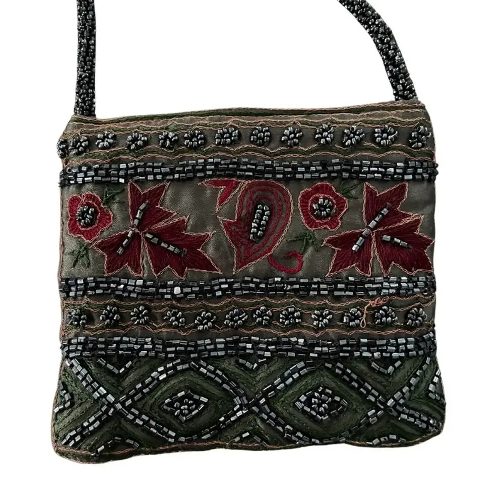 Vintage Hand Beaded Mini Crossbody Purse EUC - Picture 3 of 5
